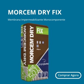 Morcem Dry Fix: membrana impermeabilizante monocomponente, flexível e de secagem rápida. Ideal para casas de banho, varandas e terraços.