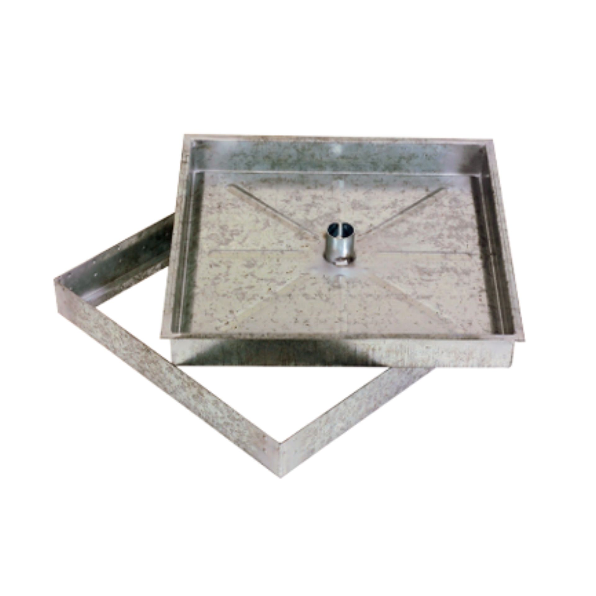 Tampa Galvanizada com Aba Rebaixe 50 mm