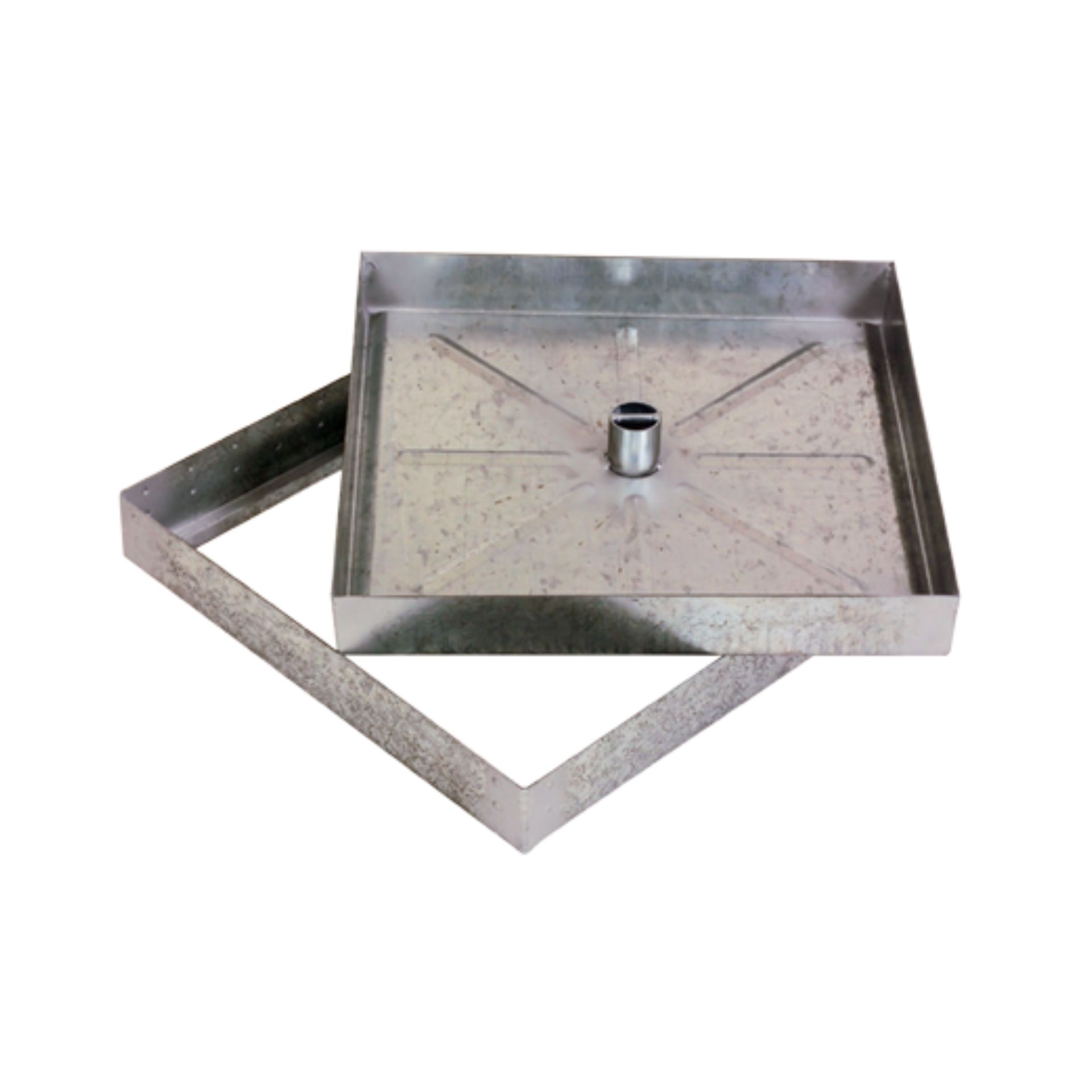 Tampa Galvanizada Ligeira com Rebaixe de 75 mm