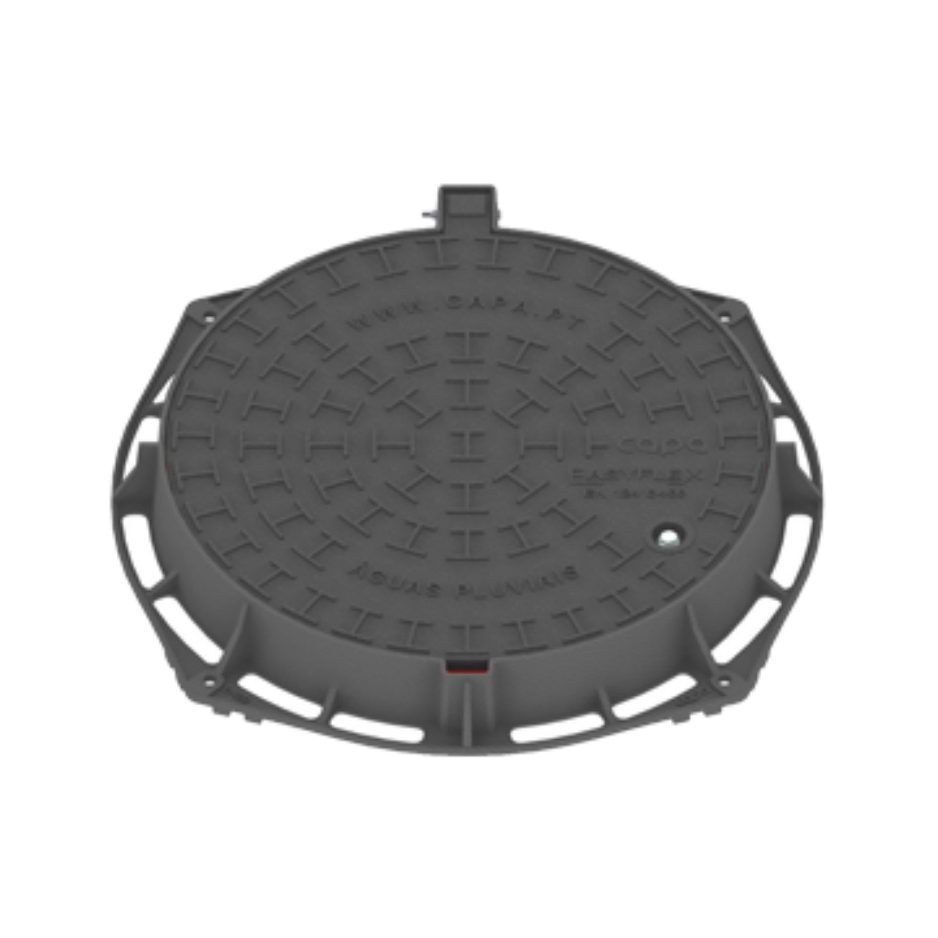 Tampa de Visita Redonda Articulada Easyflex D400