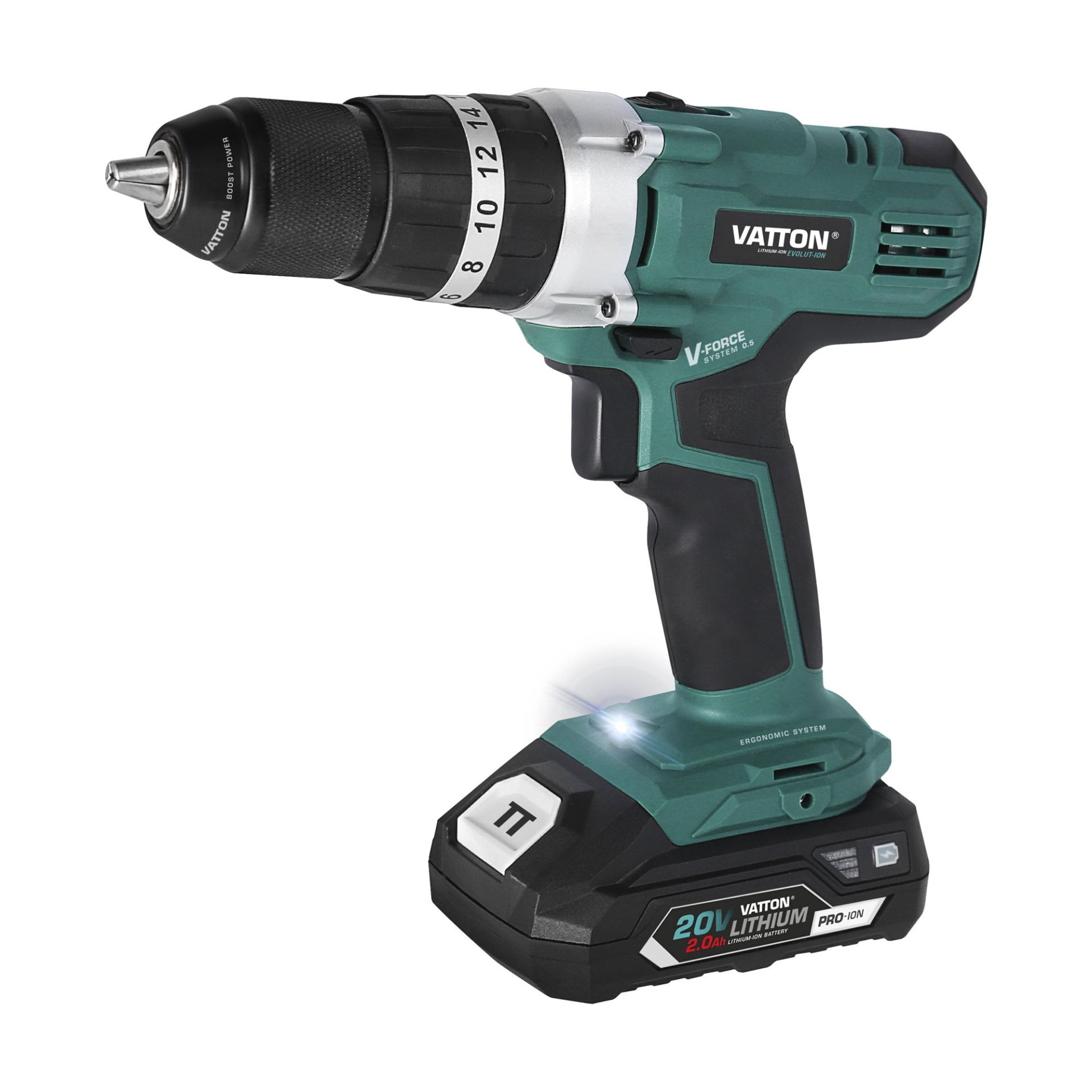 Berbequim Percussão 1 Bateria 2.0 AH VATTON