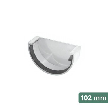 Topo Simples para Caleira Branco
