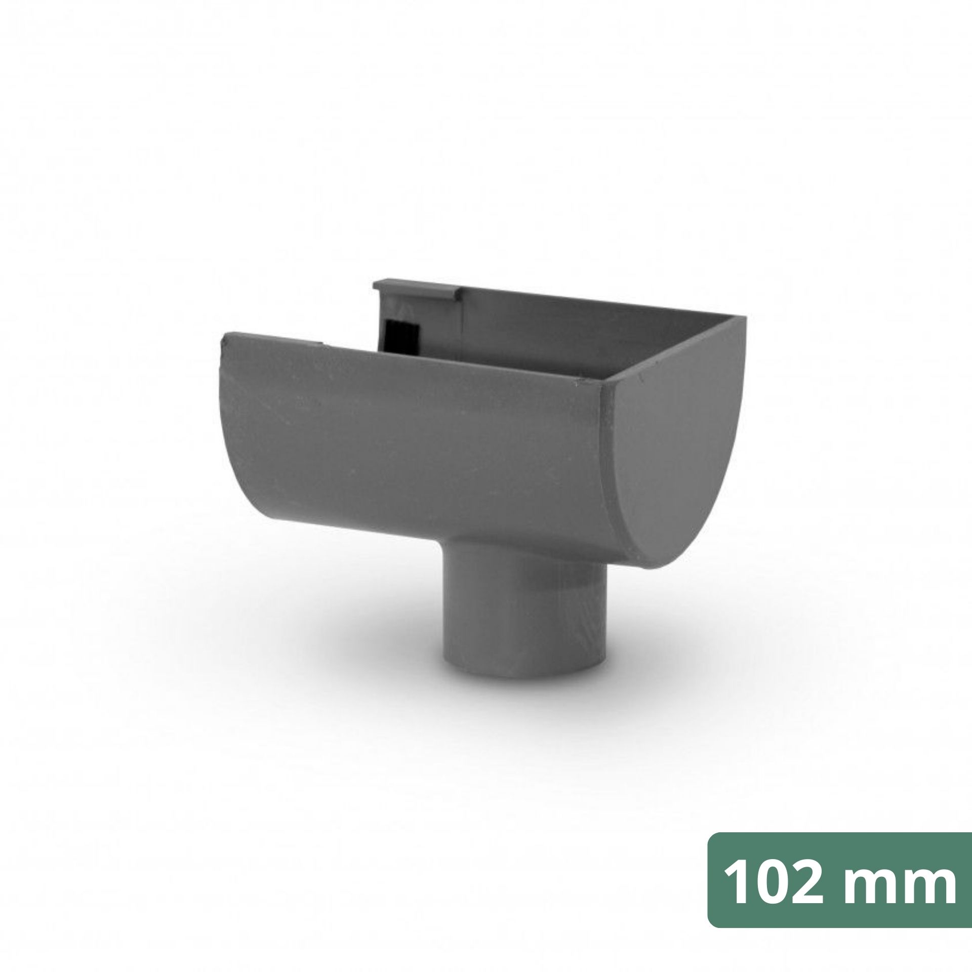 Topo com Descarga para Caleira Cinza