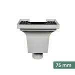 Capitel Quadrado para Caleira Cinza