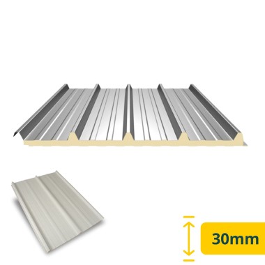 Painel Sandwich 5 Ondas 30 mm Branco