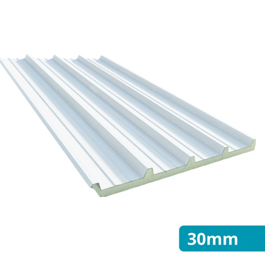 Painel Sandwich 5 Ondas 30 mm Branco