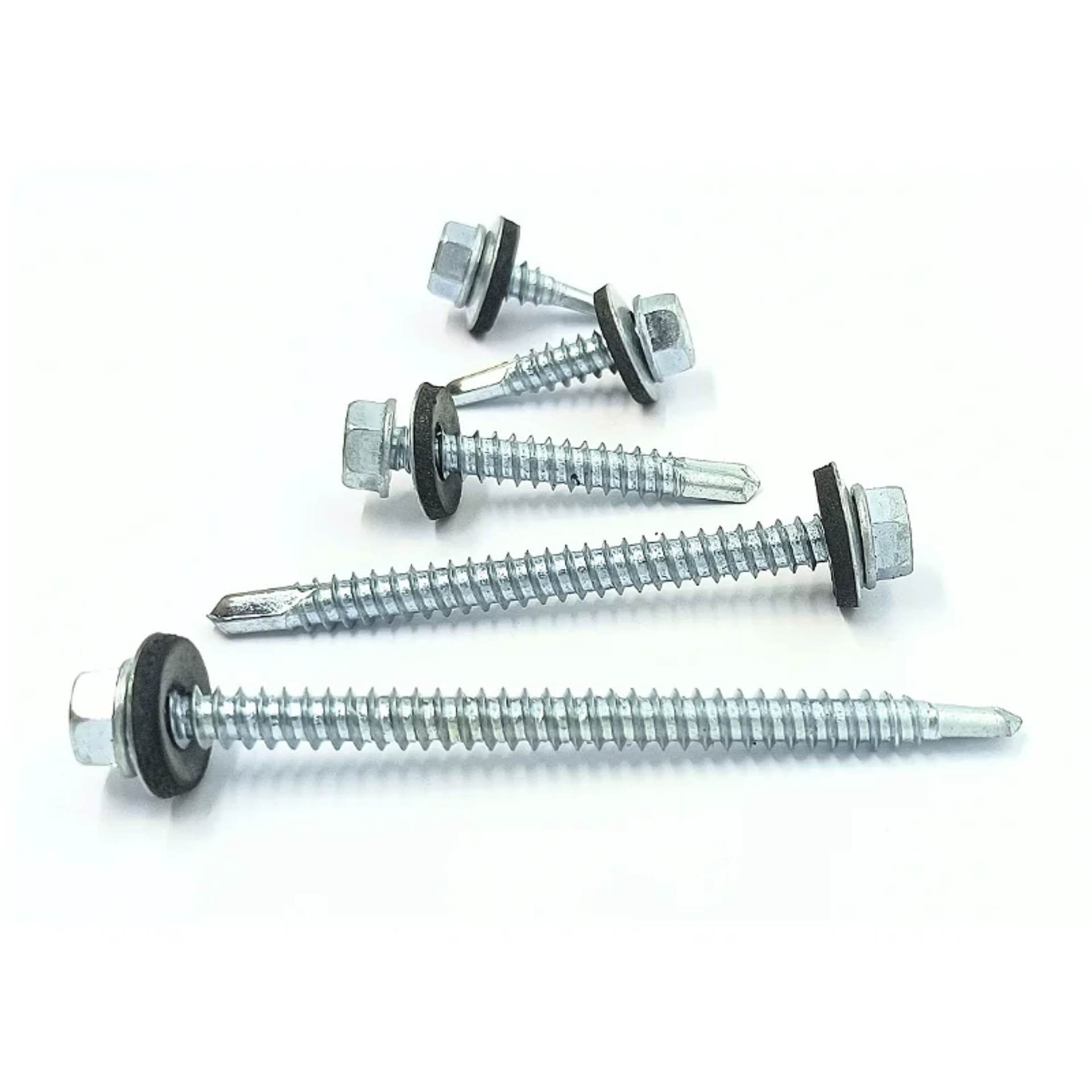 Parafuso Autoperfurante DIN 7504 K Aço Zincado - Com Anilha 18 mm