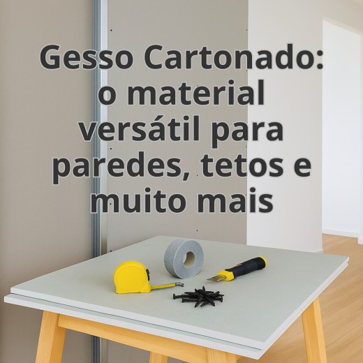 Gesso Cartonado: O que �, para que serve e vantagens na constru��o