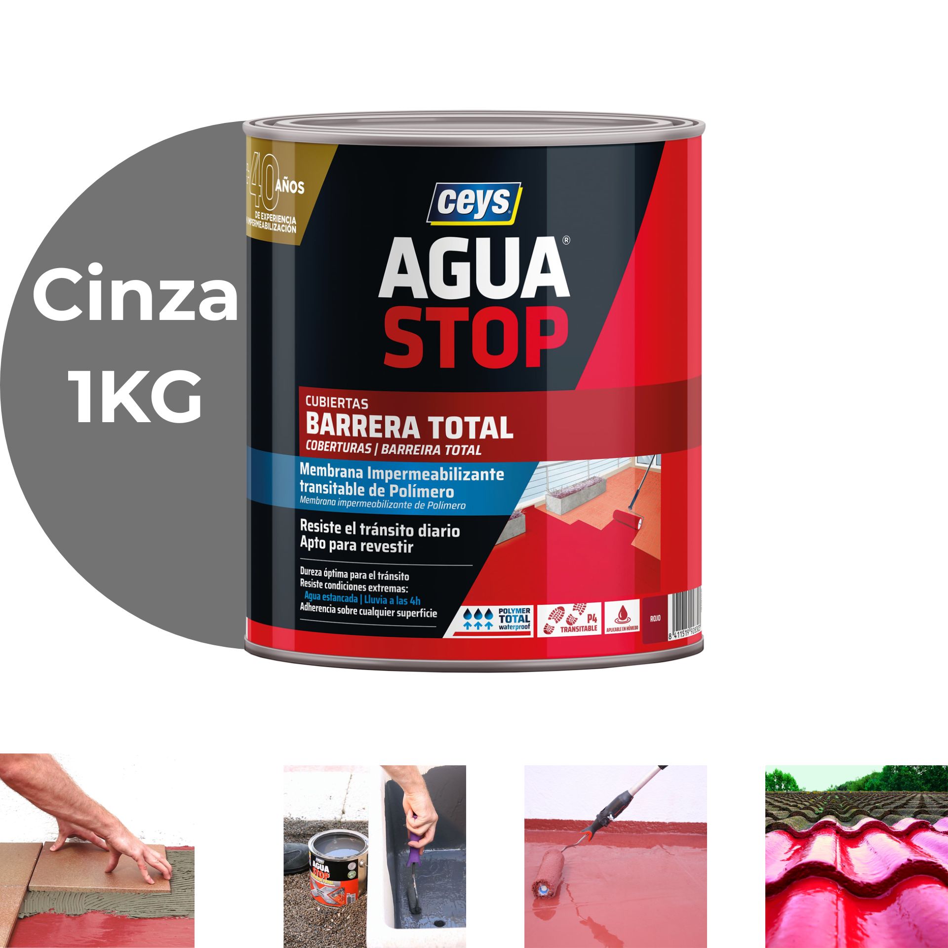 AGUASTOP Barreira Total - Membrana Impermeabilizante para Coberturas