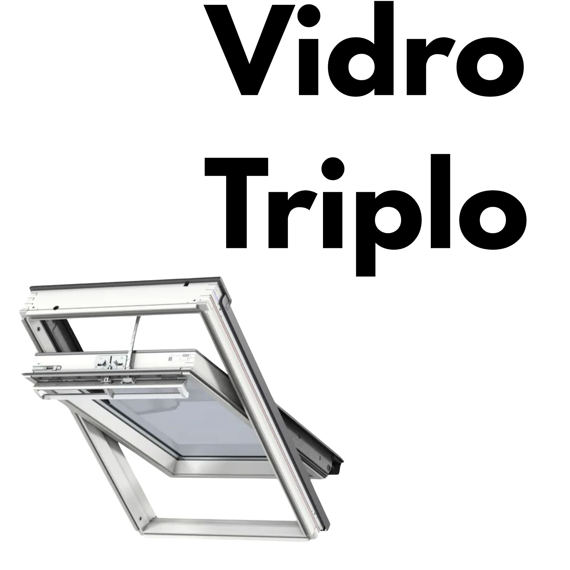 Janela VELUX GGU INTEGRA® Solar Basculante - Vidro Triplo